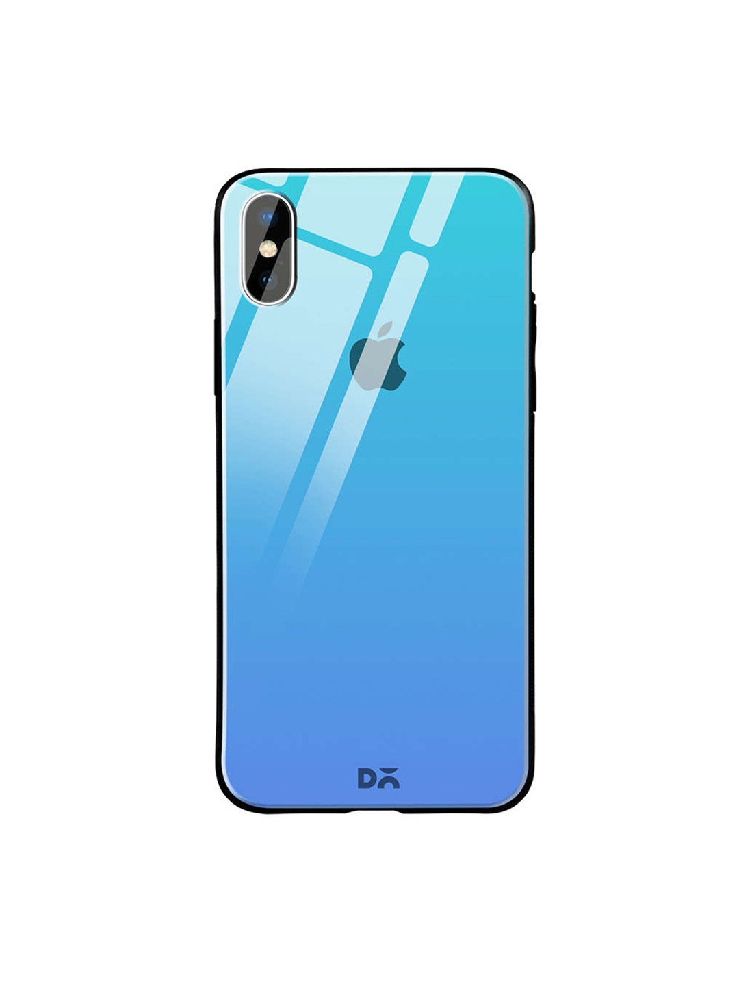 

DailyObjects Blue iPhone XS Glass Case Cover