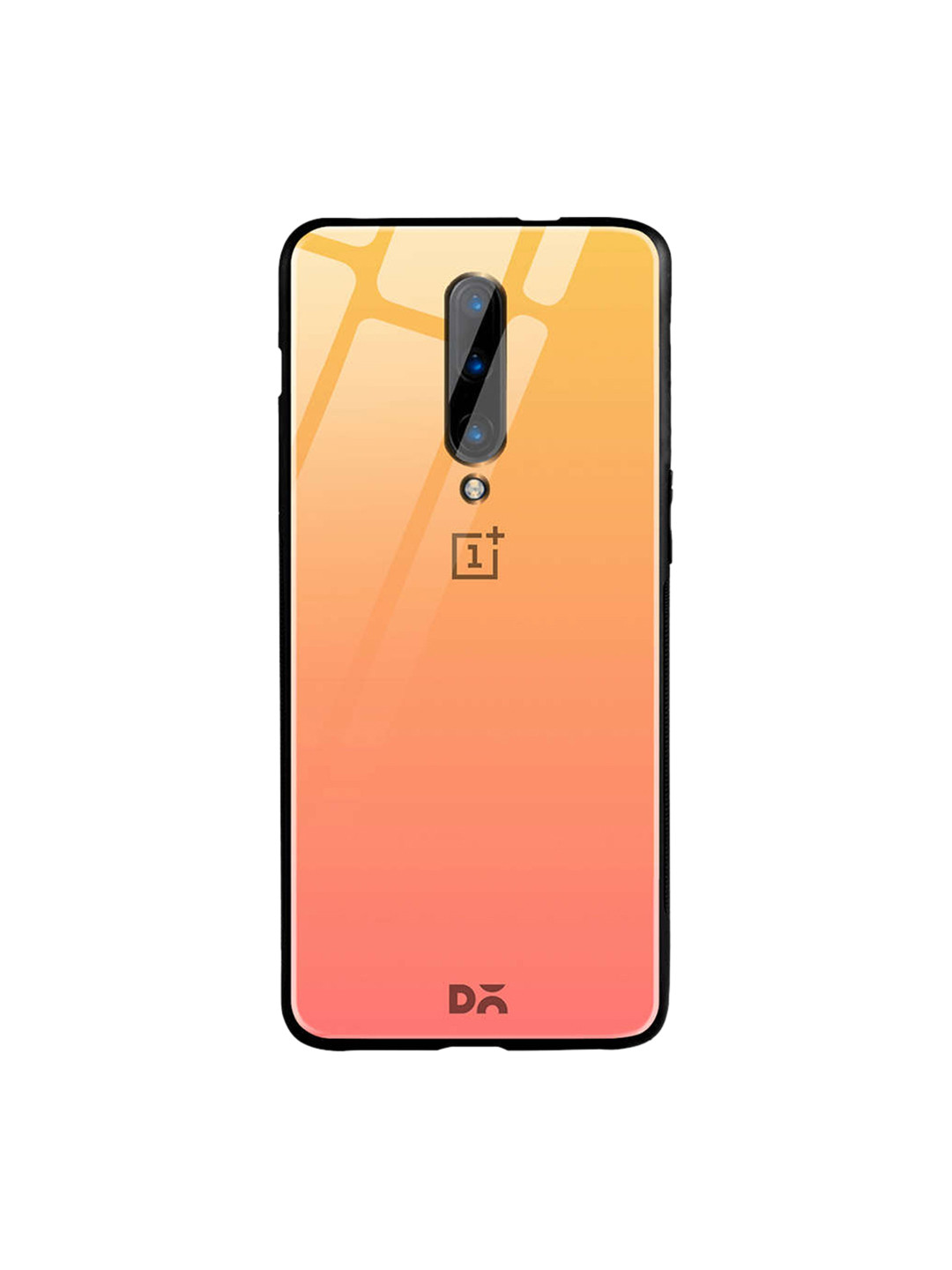 

DailyObjects Orange & Peach-Coloured One Plus 7 Pro Glass Case Cover