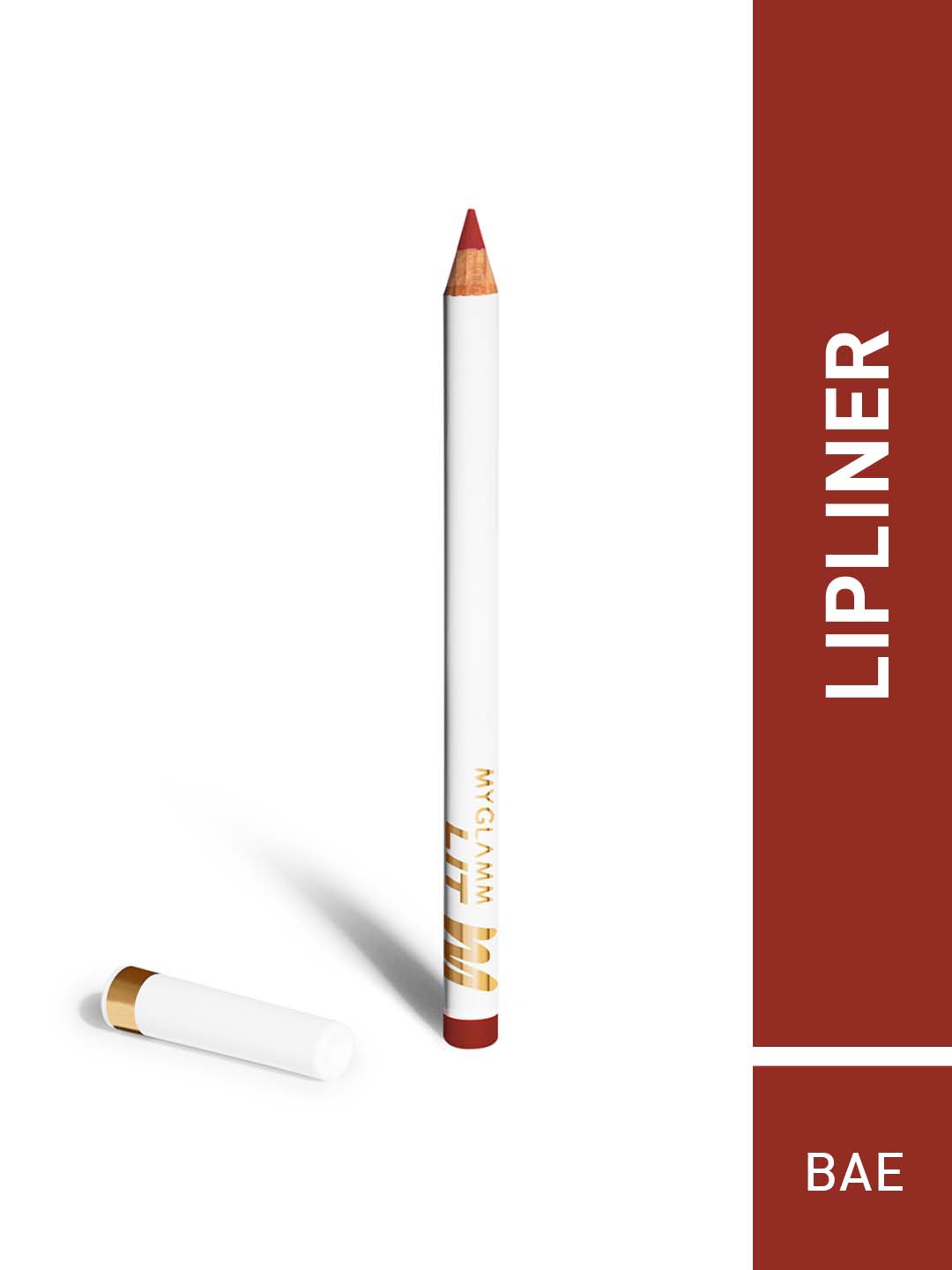 

MyGlamm Lit Matte Lipliner Pencil - Bae, Red