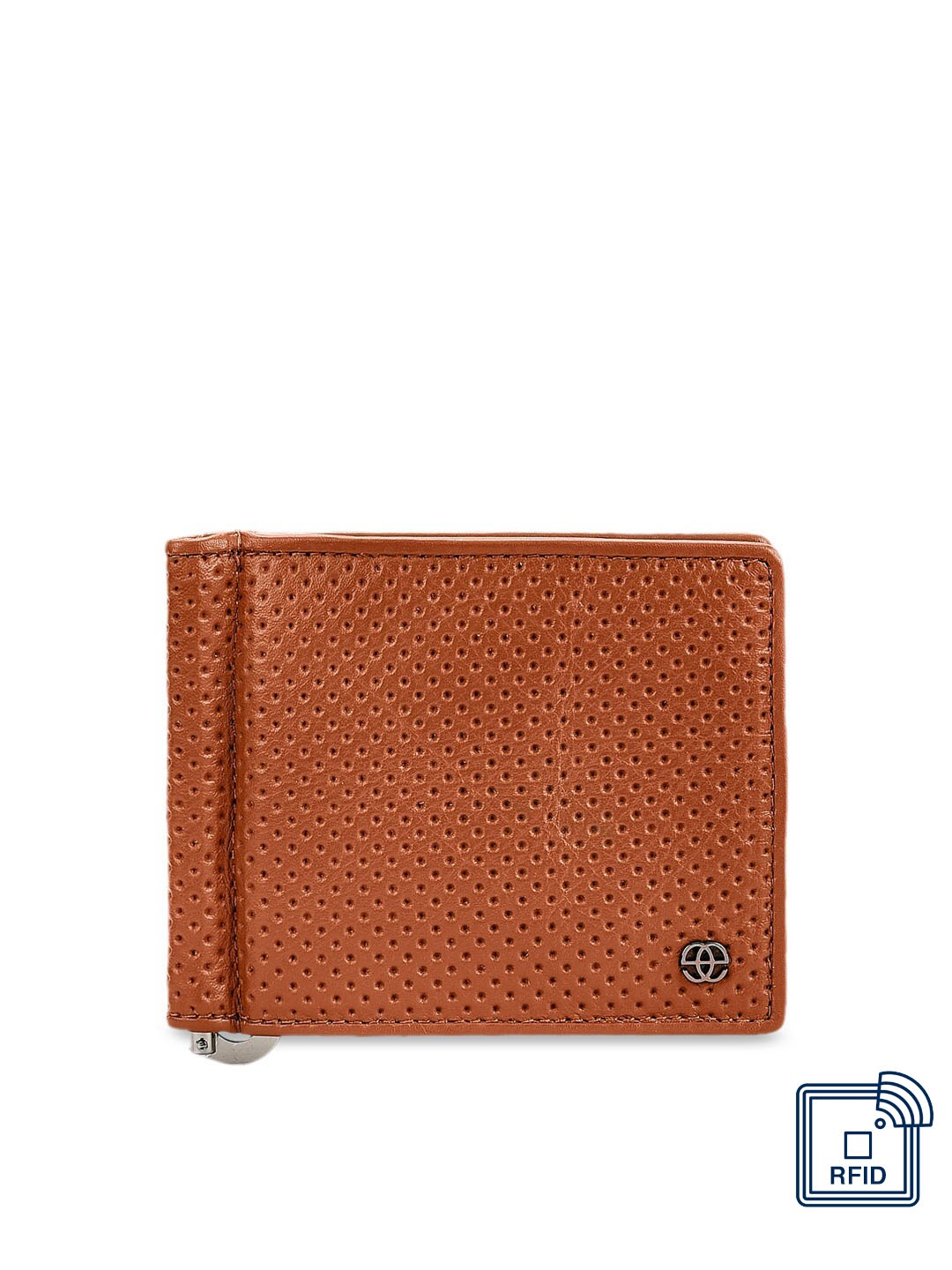 

Eske Men Tan Brown Solid Leather Card Holder