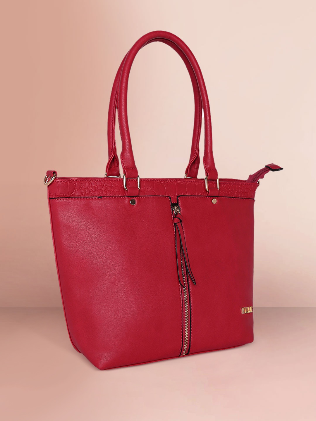 

ELLE Red Solid Shoulder Bag