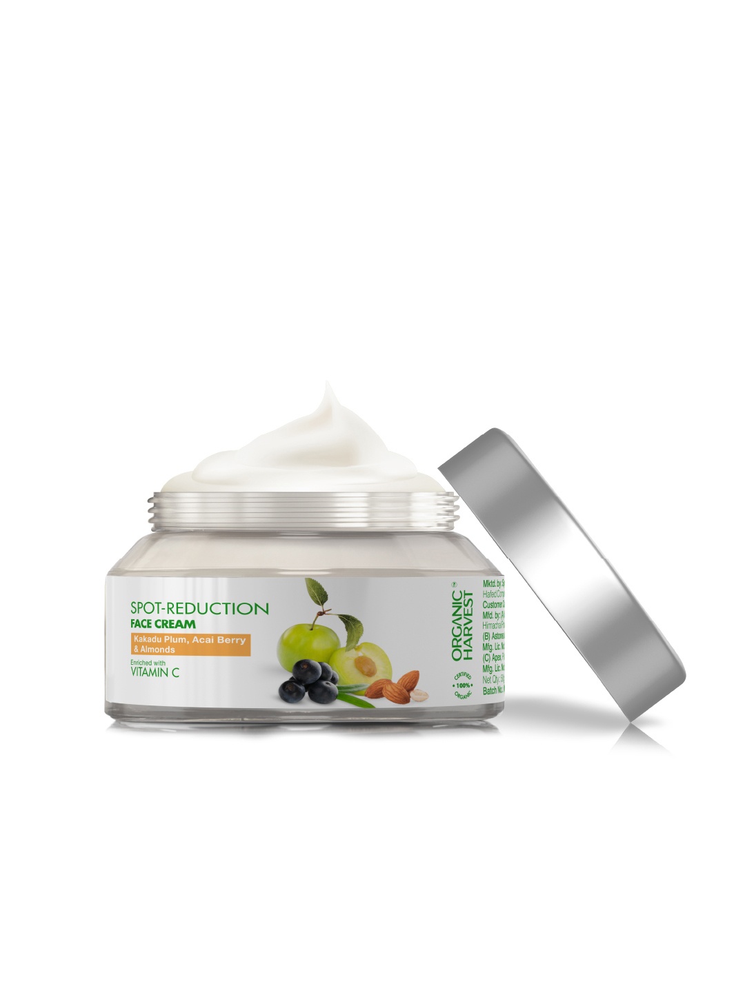 

Organic Harvest Spot Reduction Face Cream with Kakadu Plum & Almonds Extracts, White