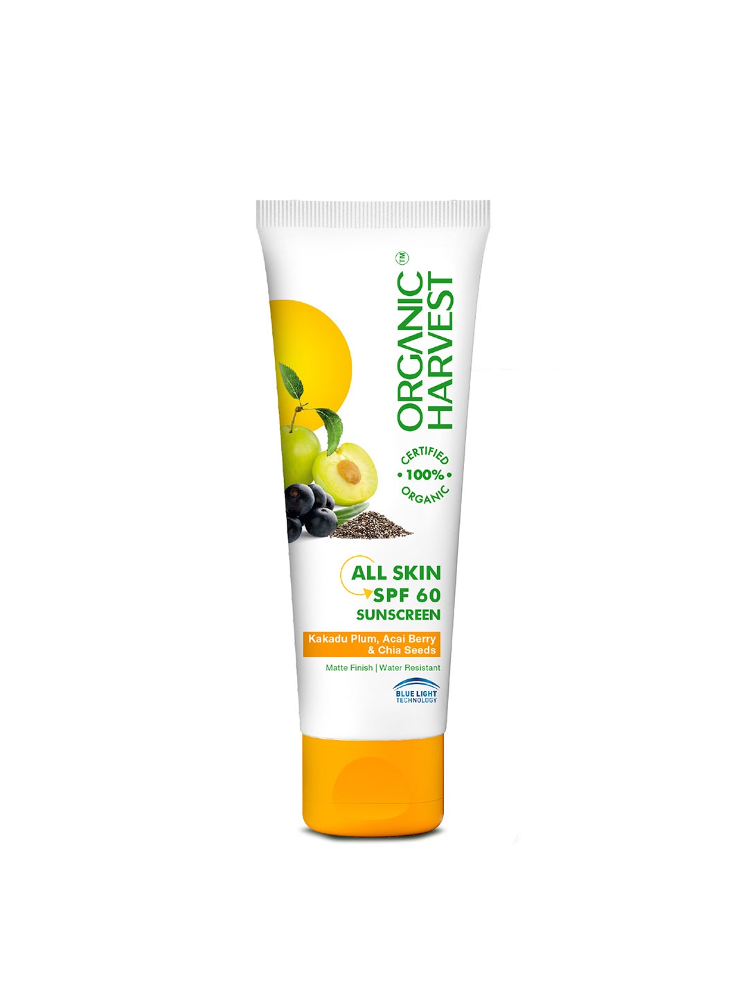 

Organic Harvest Unisex Sunscreen For All Skin SPF 60 100 g, White