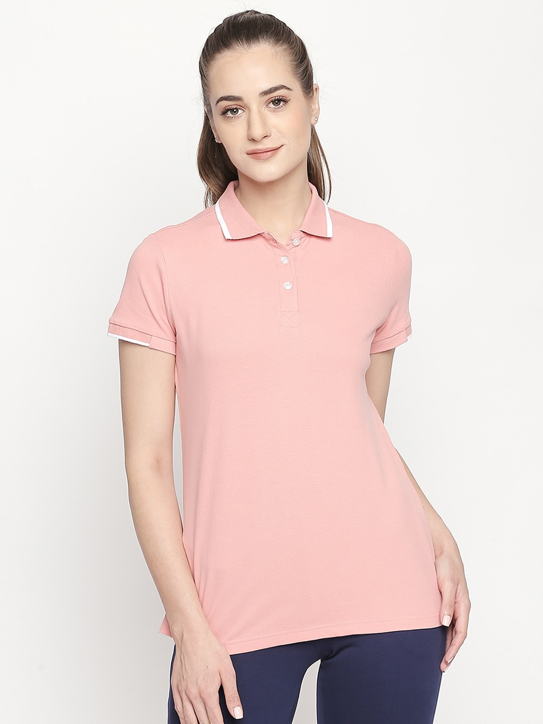 

Ajile by Pantaloons Women Pink Solid Shirt Style Top