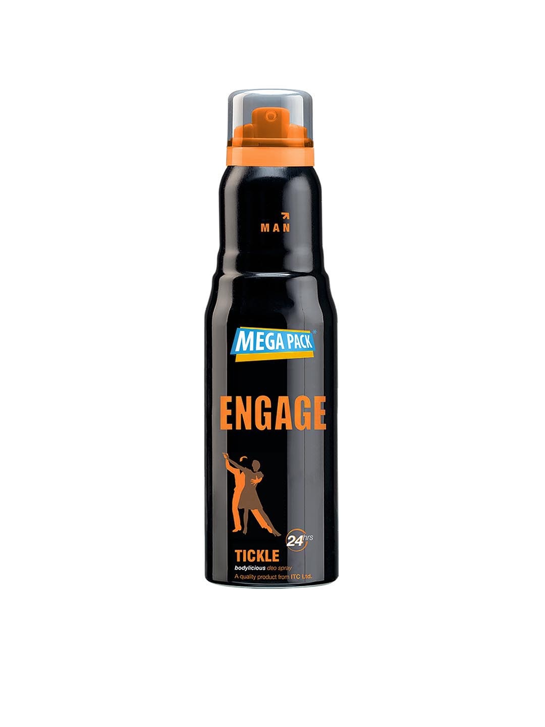 

Engage Men Tickle Bodylicious 24 Hours Deo Spray 220 ml, Black