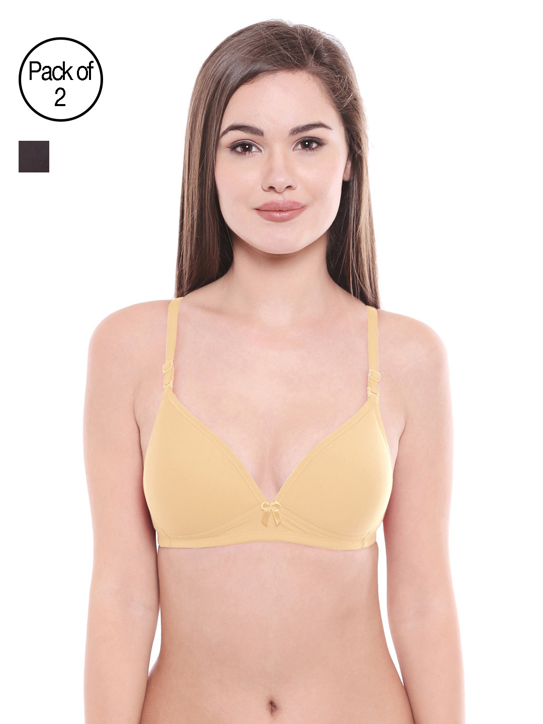 

Bodycare Pack of 2 Assorted Lightly Padded T-shirt Bras E6552BS