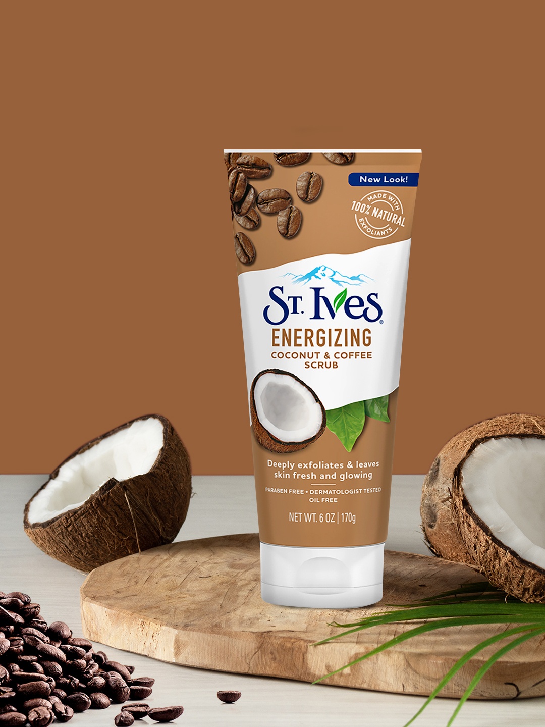 

St. Ives Energizing Coconut & Coffee Scrub 170 g, White