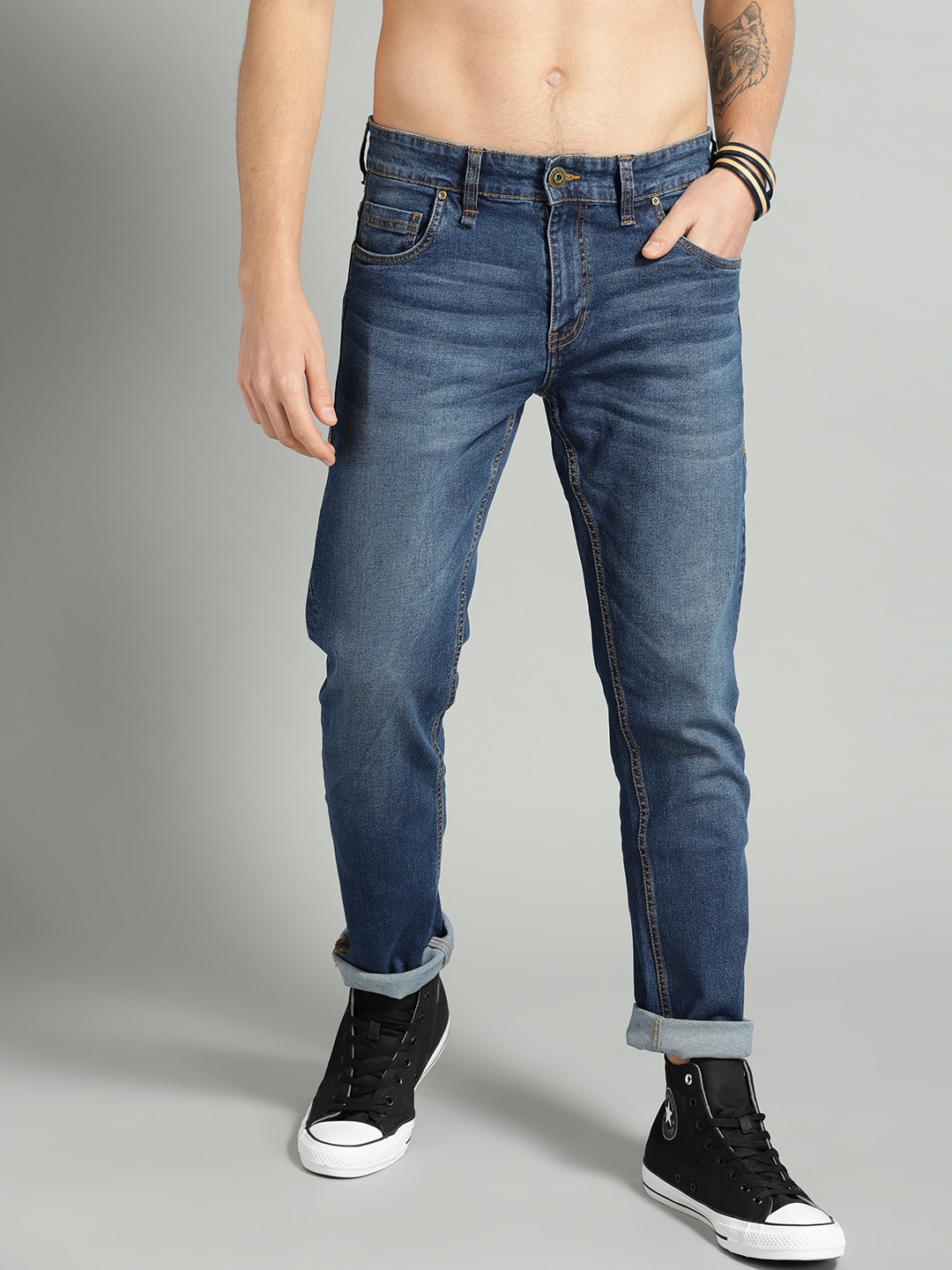 

Roadster Men Blue Slim Fit Mid-Rise Clean Look Stretchable Jeans