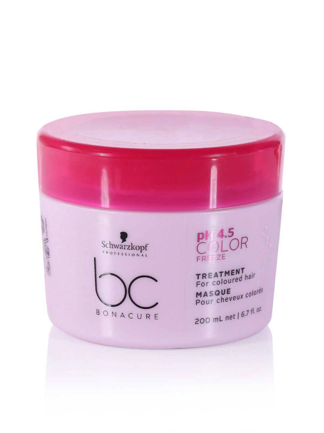 

Schwarzkopf PROFESSIONAL Unisex Bonacure pH 4.5 Color Freeze Treatment Hair Masque 200 ml, Pink
