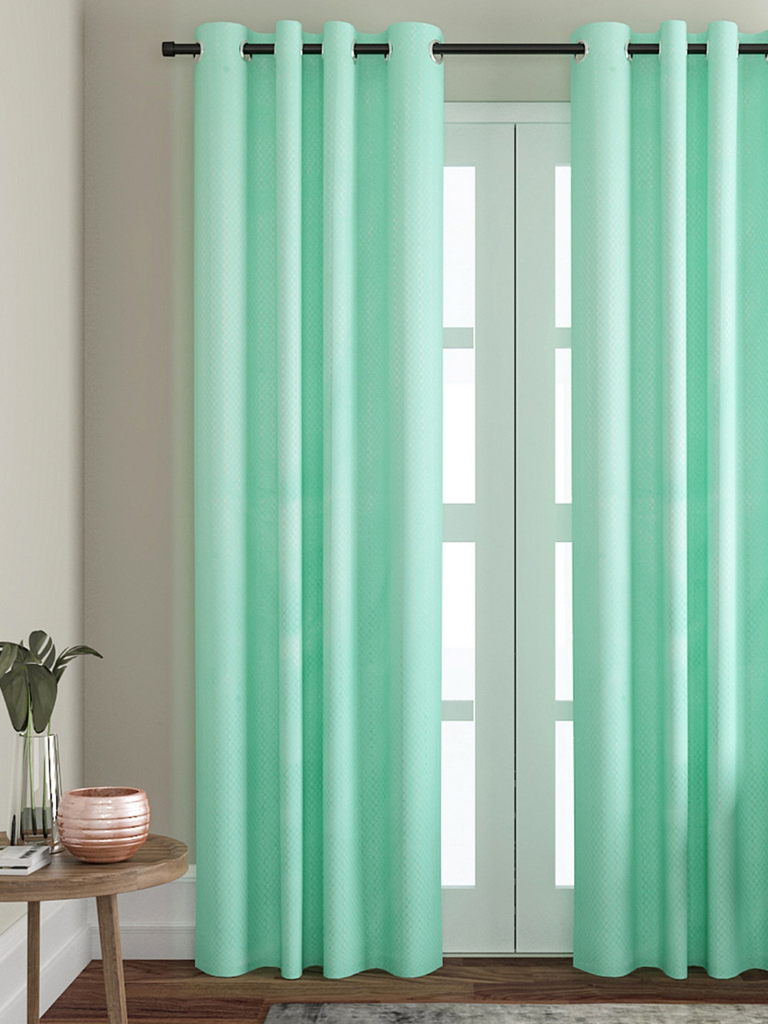 

Soumya Lime Green Single Long Door Curtain