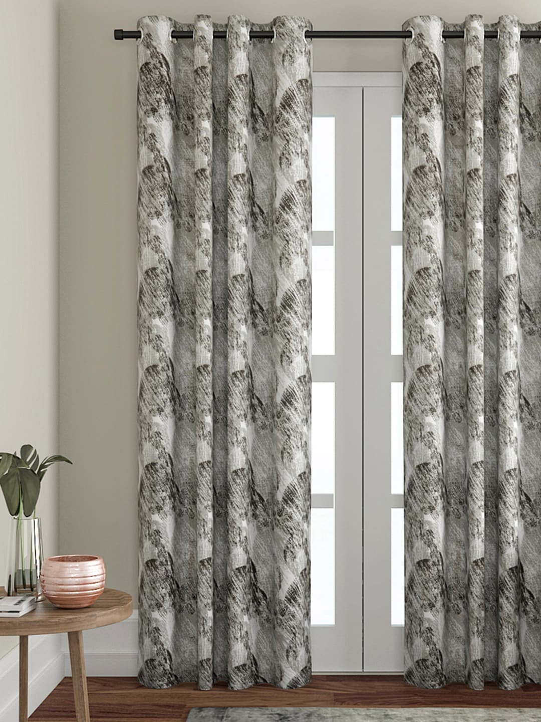 

Soumya Grey Single Long Door Curtain