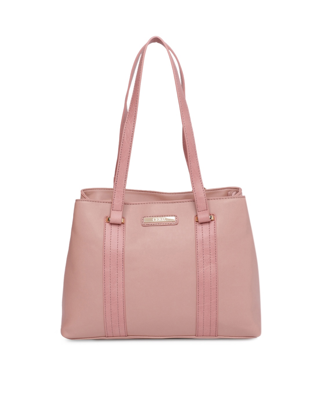 

CERIZ Pink Solid Shoulder Bag
