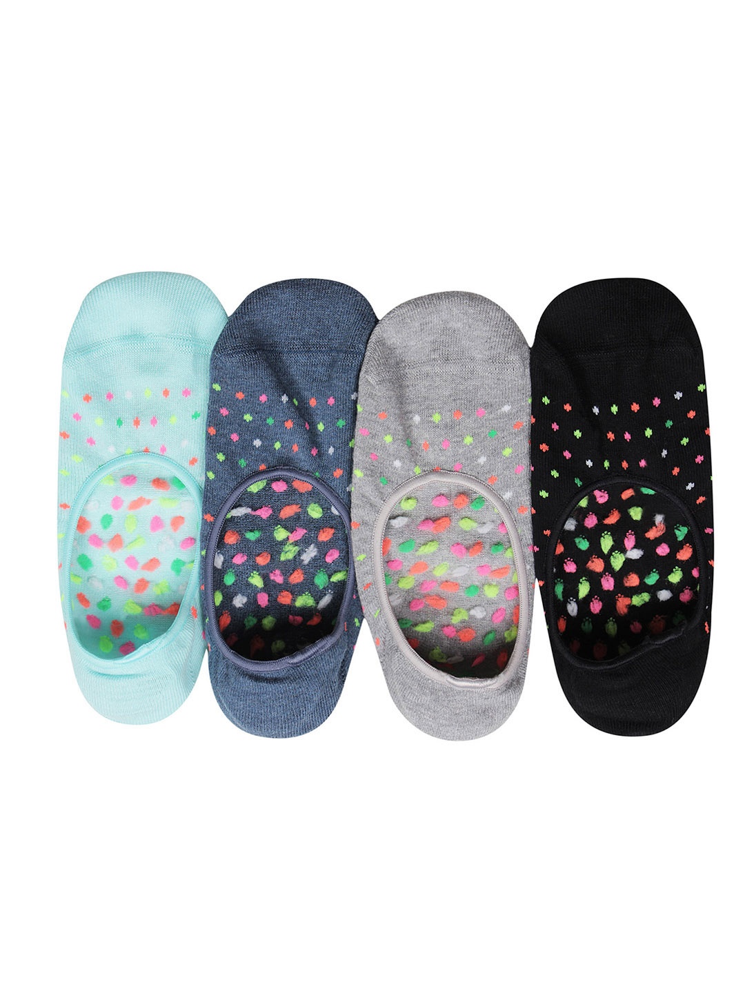 

Bonjour Women Pack of 4 Assorted Shoe Liners