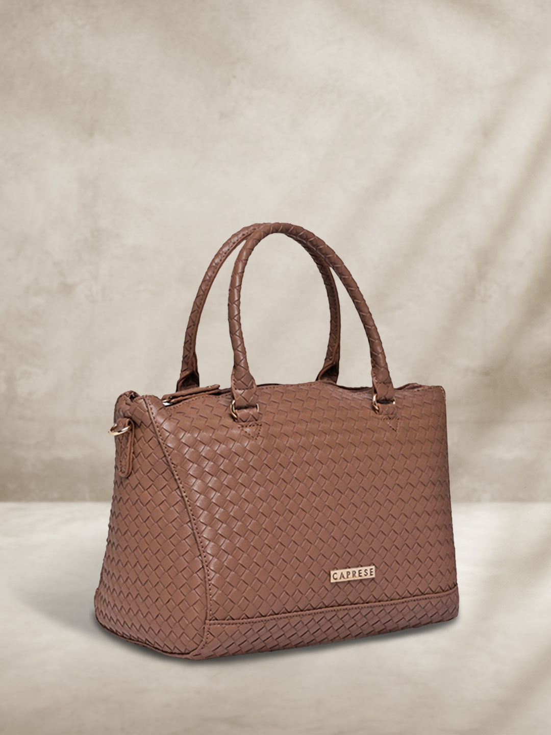 

Caprese Brown Textured Handheld Bag