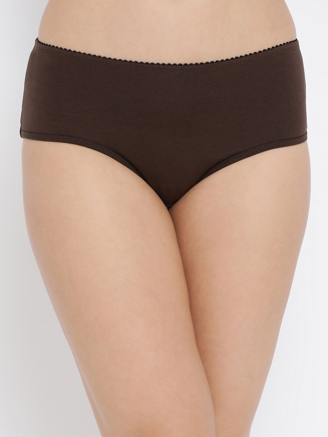 

Clovia Women Brown Solid Hipster Briefs PN5006R01