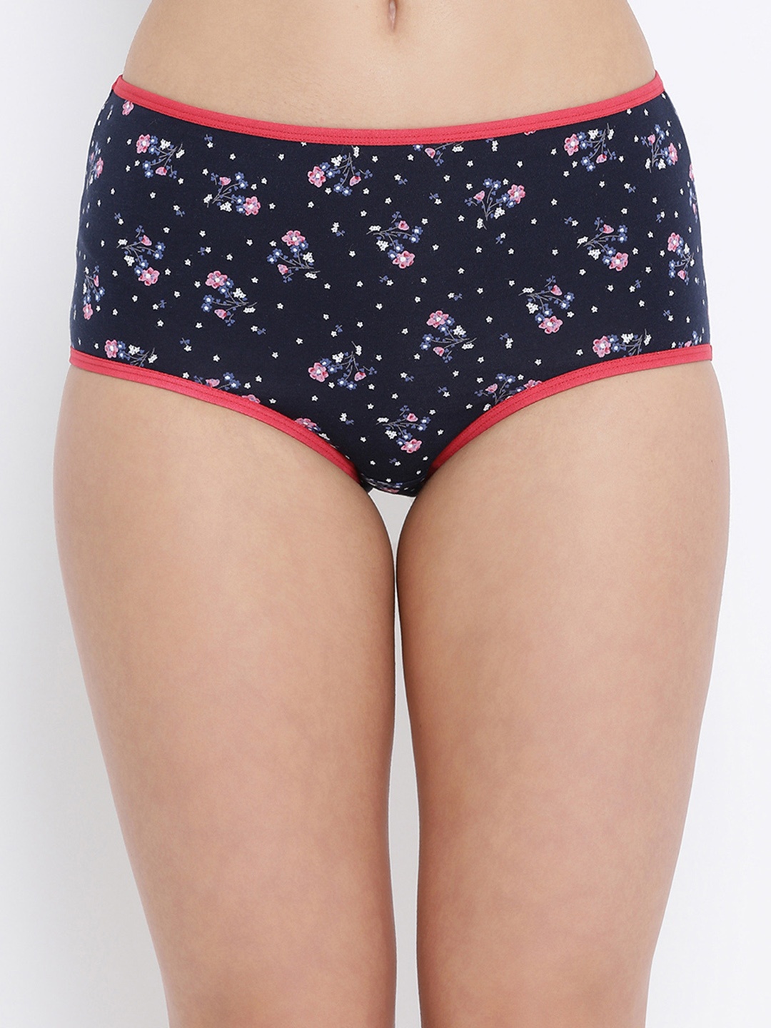 

Clovia Women Navy Blue & Pink Printed Hipster Briefs PN3015A13XL