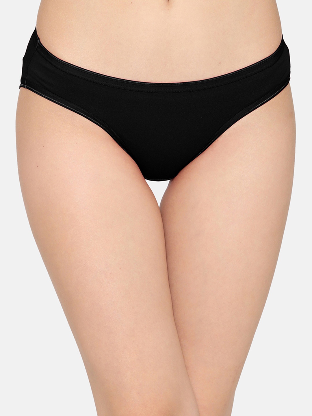 

Clovia Women Black Solid Basic Briefs PN5001R13