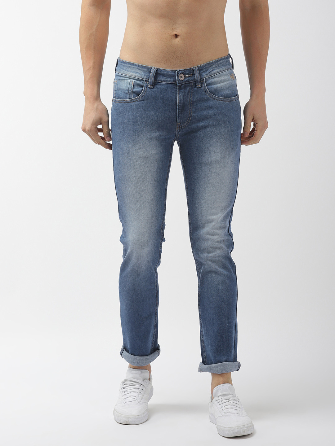 

Flying Machine Men Blue Jackson Skinny Fit Low-Rise Clean Look Stretchable Jeans