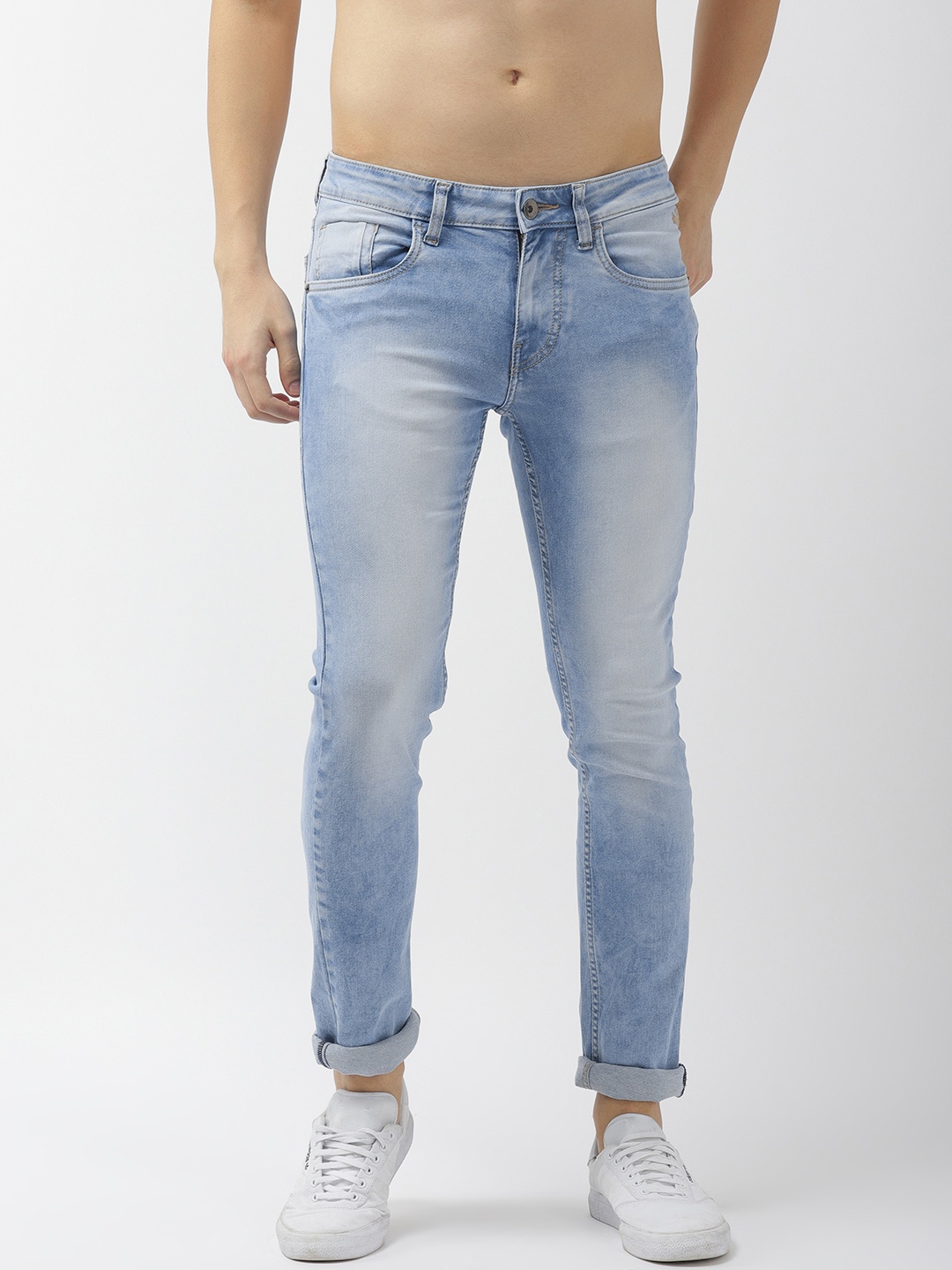 

Flying Machine Men Blue Jackson Skinny Fit Low-Rise Clean Look Stretchable Jeans