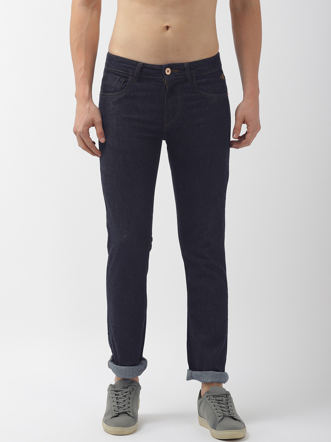 

Flying Machine Men Blue Micheal Slim Tapered Fit Mid-Rise Clean Look Stretchable Jeans