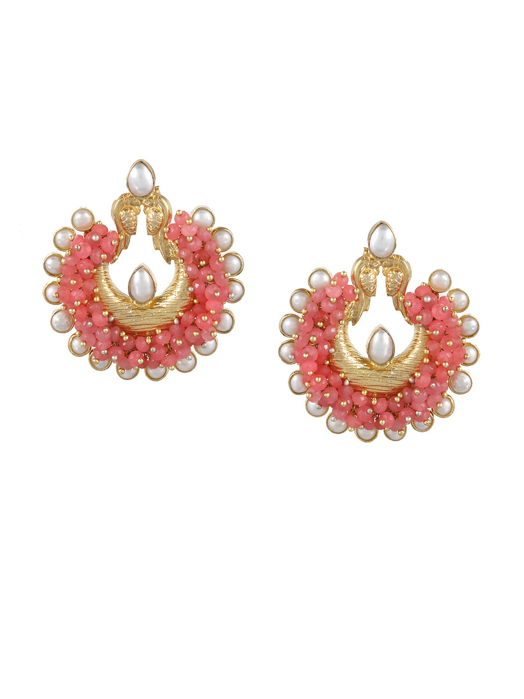 

Silvermerc Designs Gold-Plated & Red Classic Drop Earrings