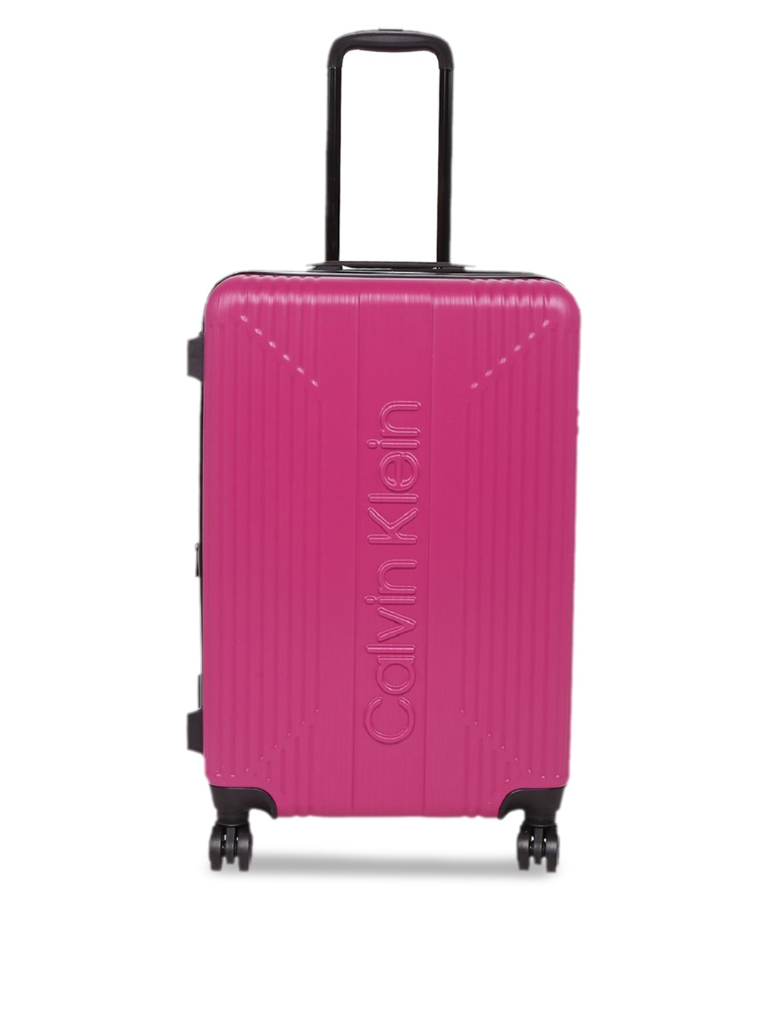 

Calvin Klein The Standard HS Pink Color ABS Material Hard 24" Medium Size Trolley