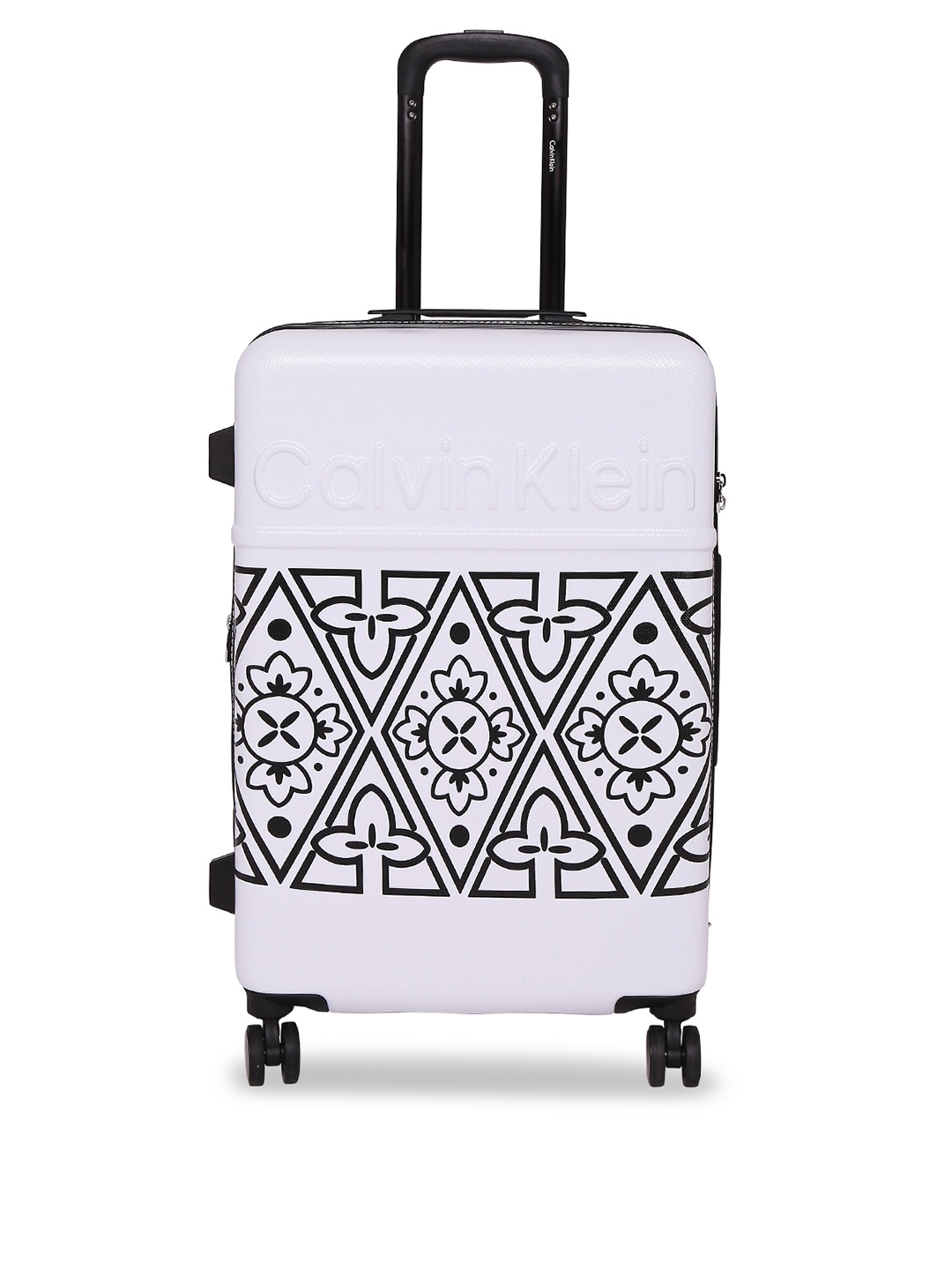 

Calvin Klein Black & White Freedom Rider Range Printed Large Trolley Bag