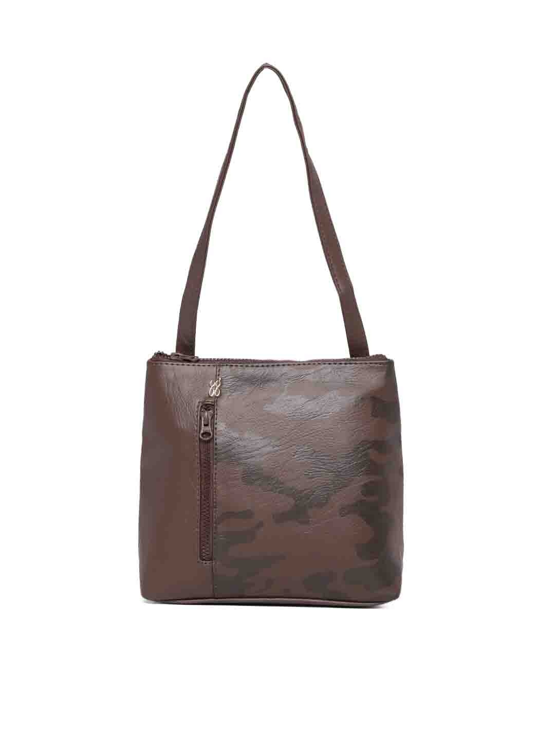 

Baggit Women Brown Camouflage Backpack cum Handbag