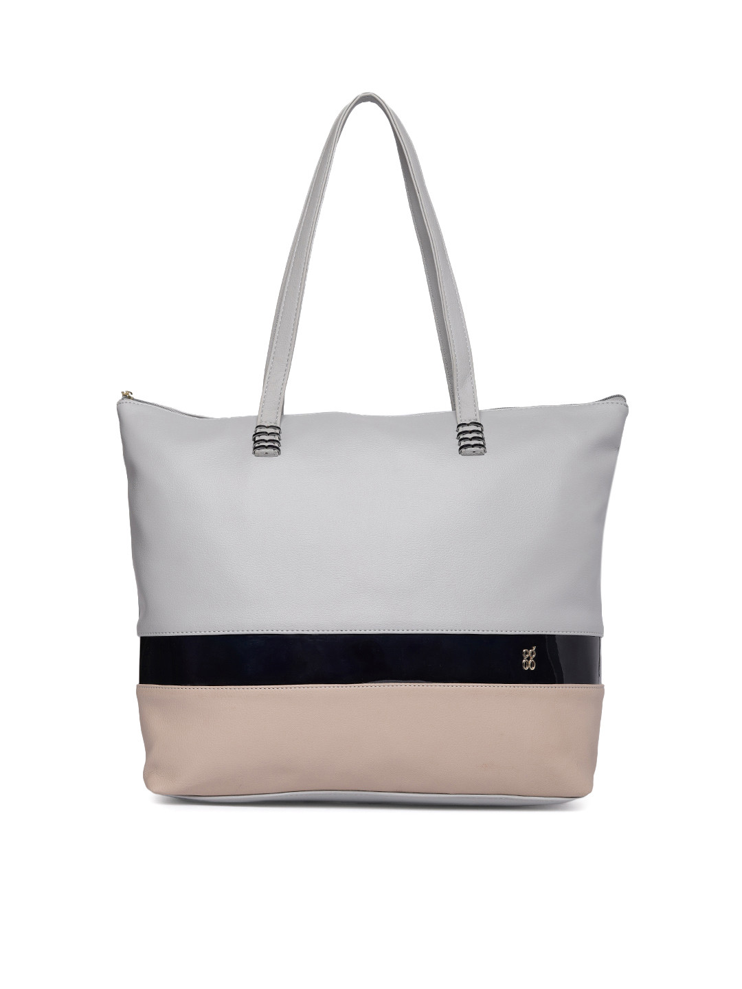 

Baggit Grey & Brown Colourblocked Shoulder Bag