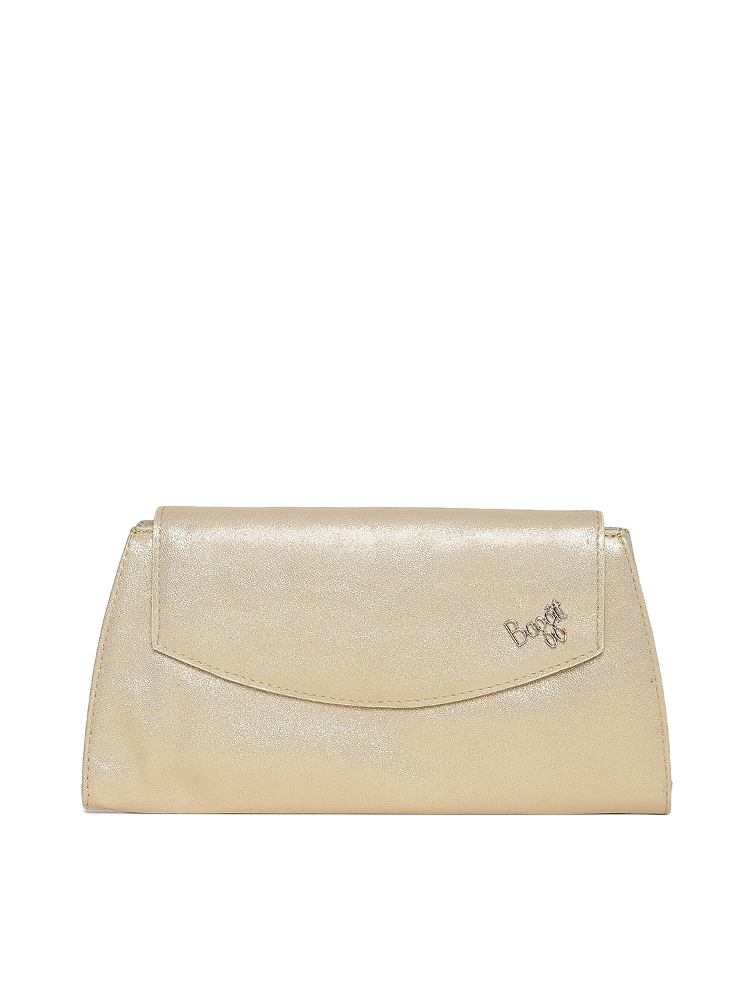 

Baggit Women Gold-Toned Solid Three Fold Wallet