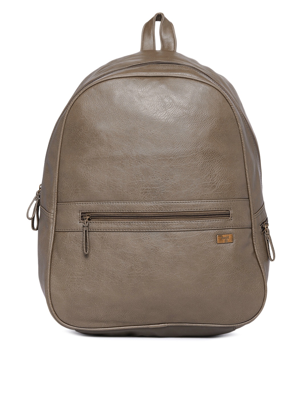 

Baggit Men Brown Solid Backpack