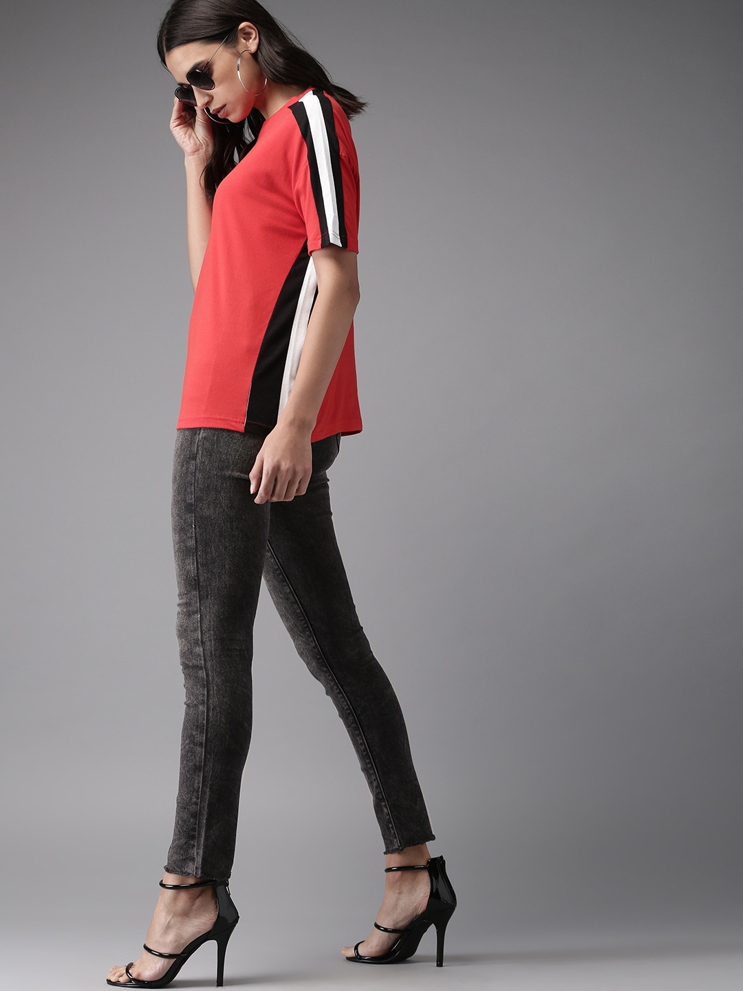 

Moda Rapido Women Black Skinny Fit High-Rise Clean Look Stretchable Jeans
