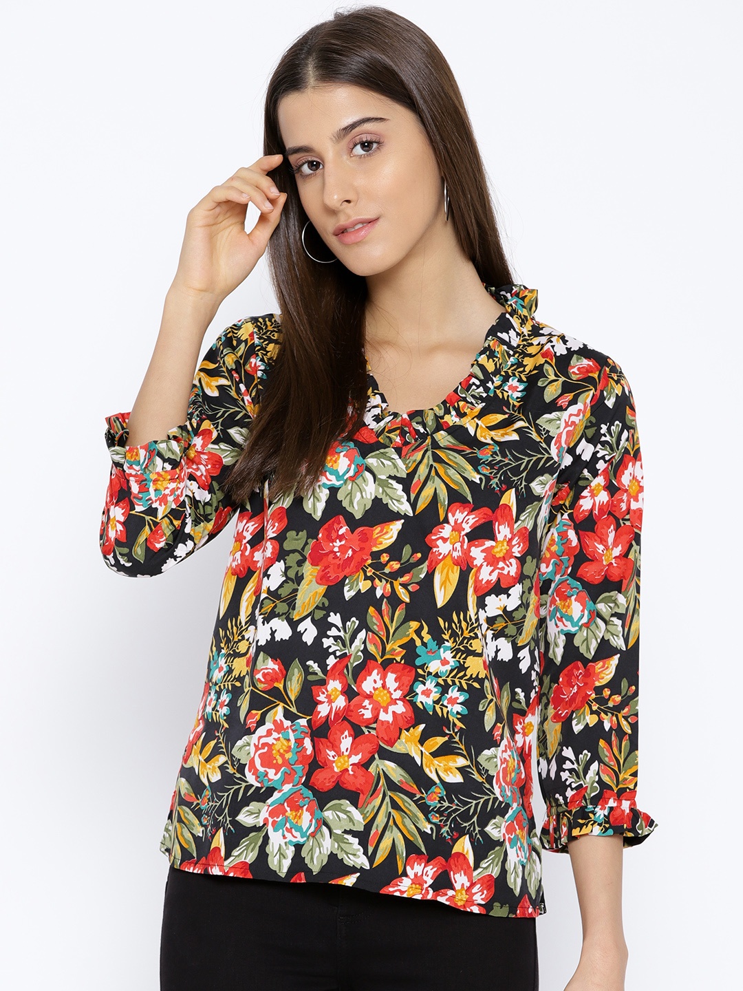 

Karmic Vision Women Multicoloured Printed Top, Multi
