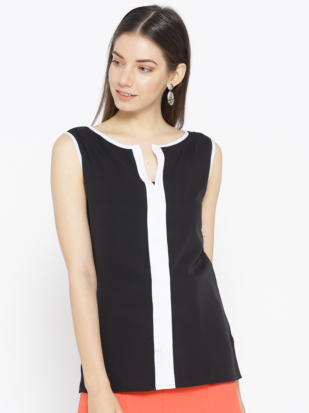 

Karmic Vision Women Black Solid Top
