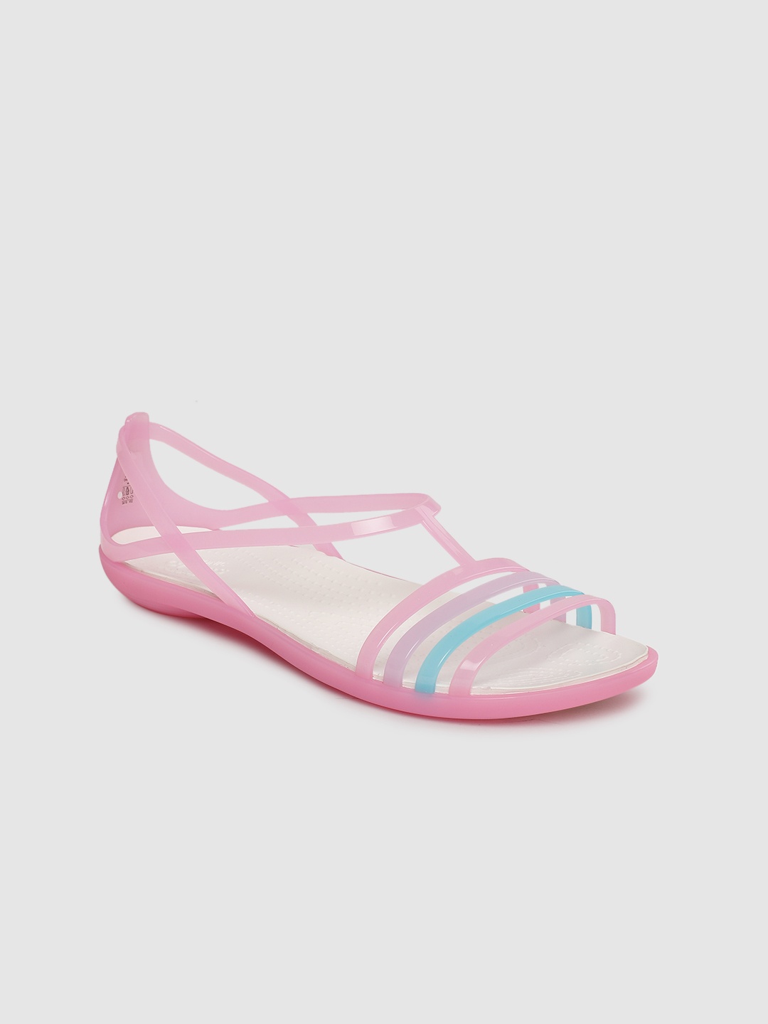 

Crocs Women Pink Solid Open Toe Flats