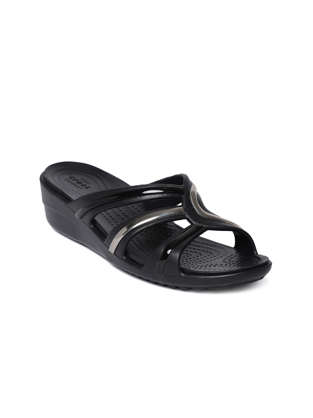 

Crocs Women Black Solid Open Toe Flats