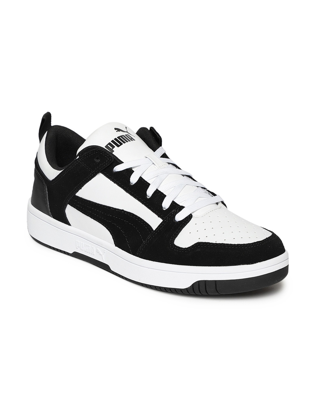 

Puma Unisex Black & White Rebound LayUp Sneakers