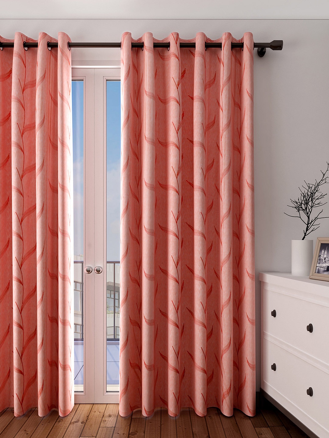 

Cortina Pink Single Long Door Curtain