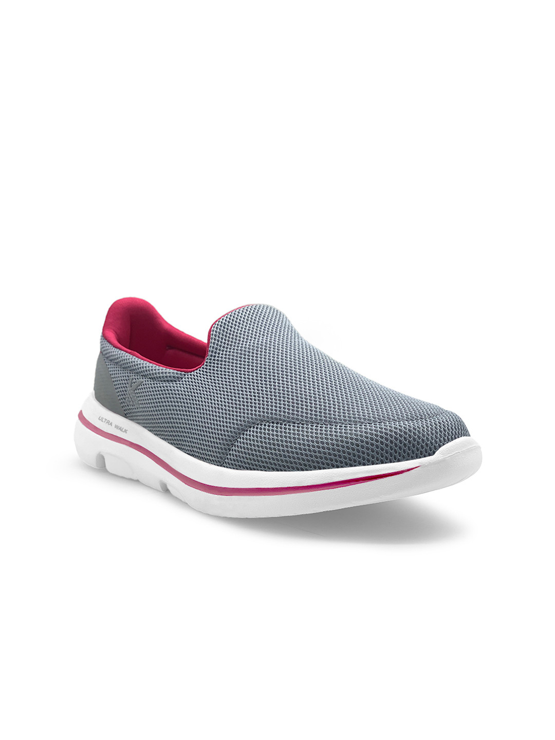 

KazarMax Women Grey Slip-On Walking Sneakers