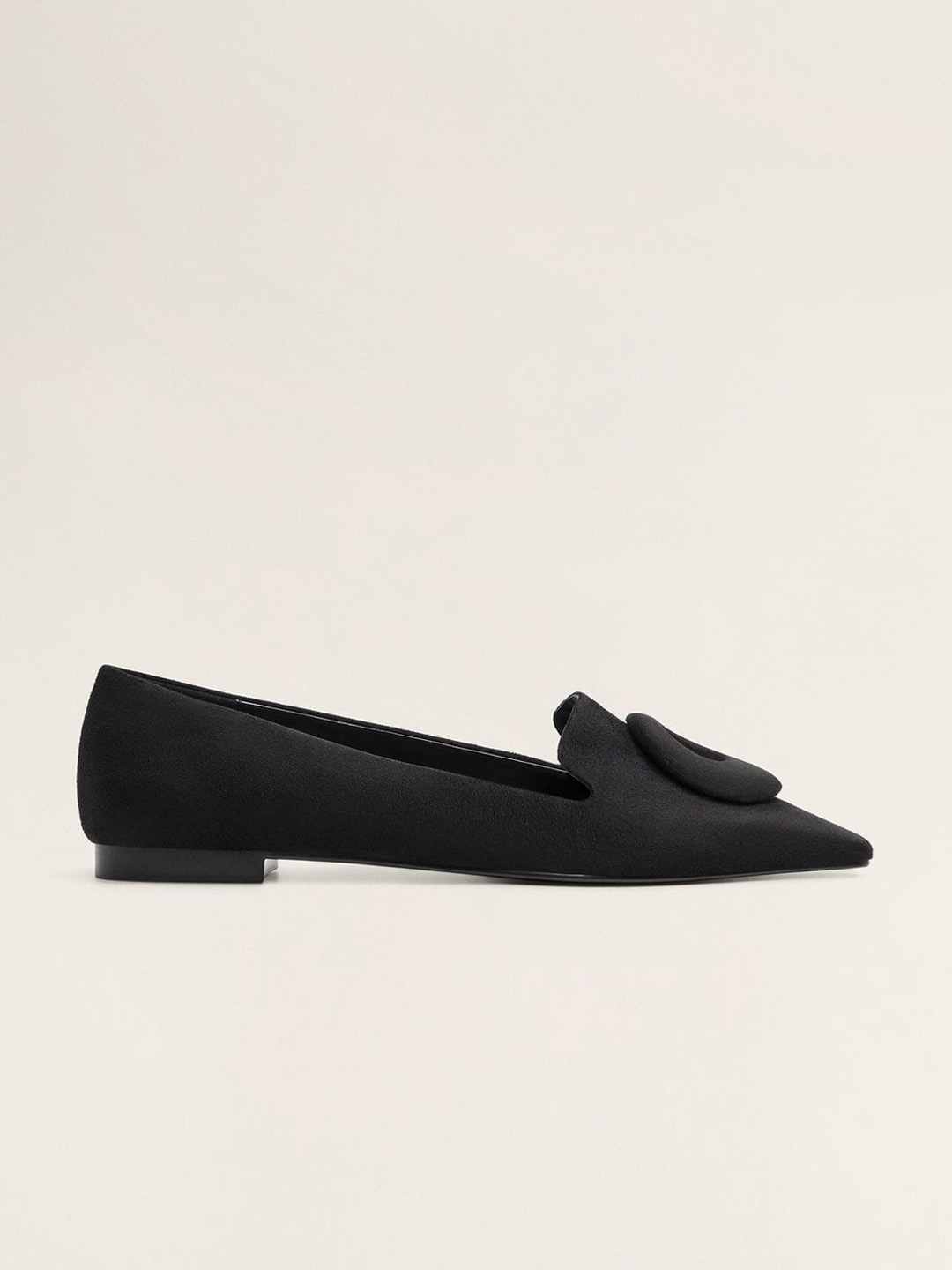 

MANGO Women Black Solid Ballerinas