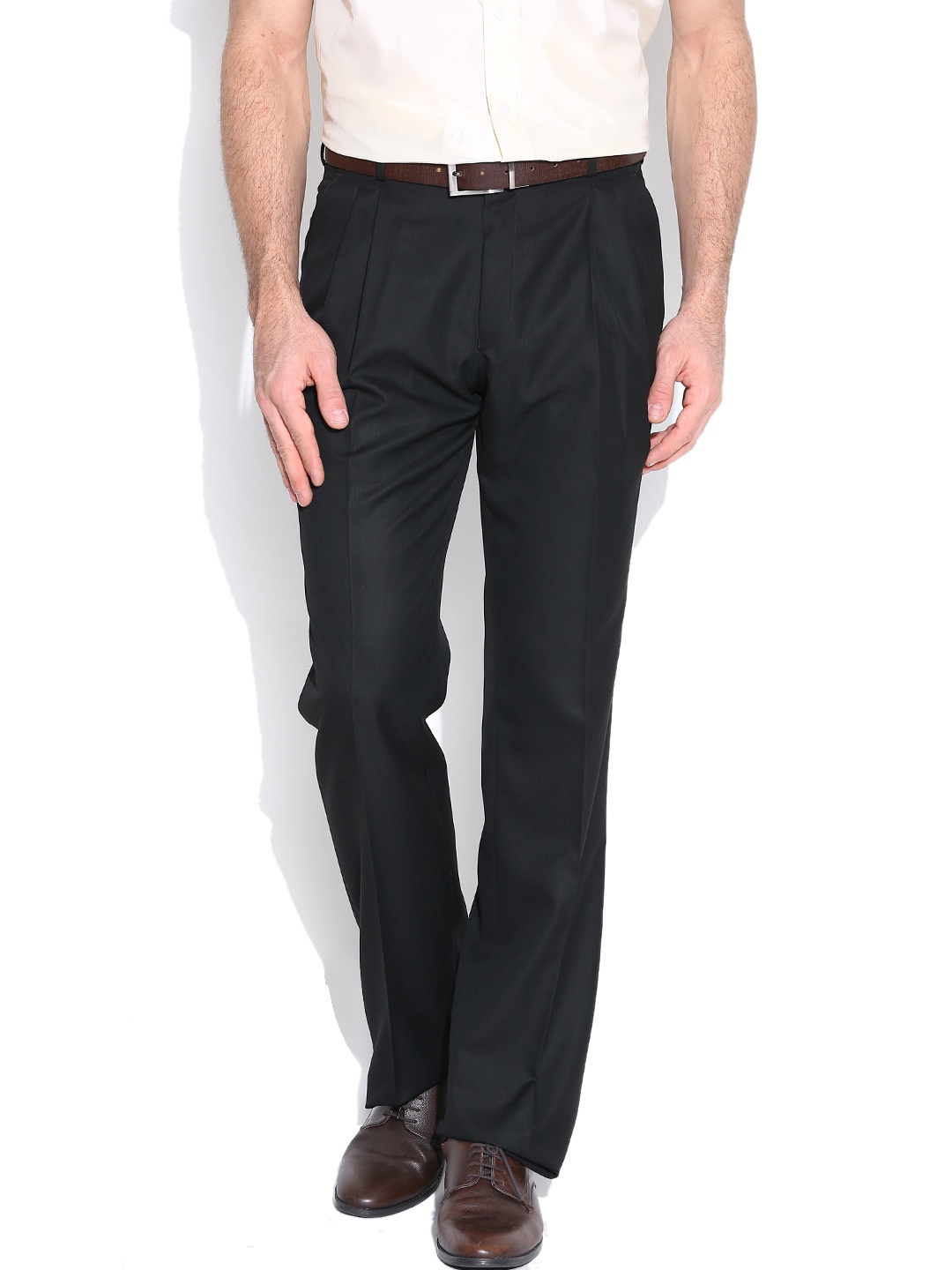 

Van Heusen Black Custom Fit Formal Trousers