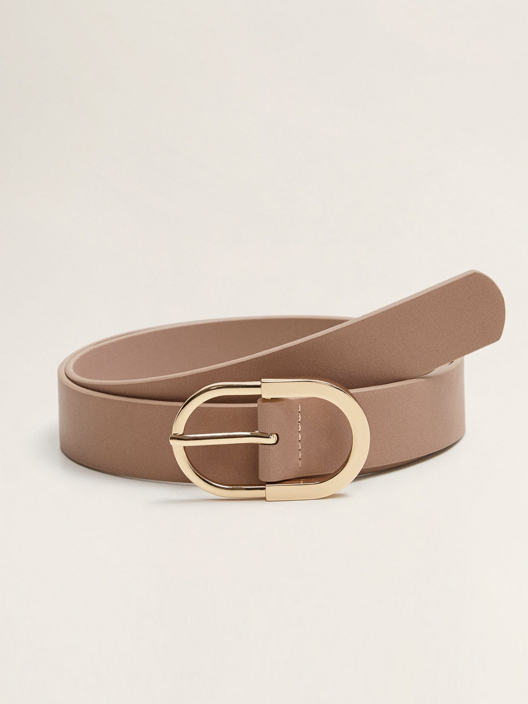 

MANGO Women Beige Solid Belt