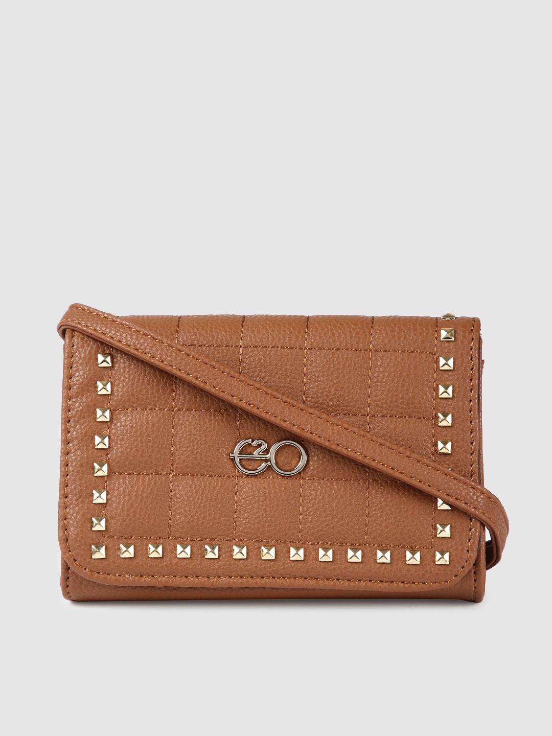 

E2O Tan Brown Embellished Sling Bag