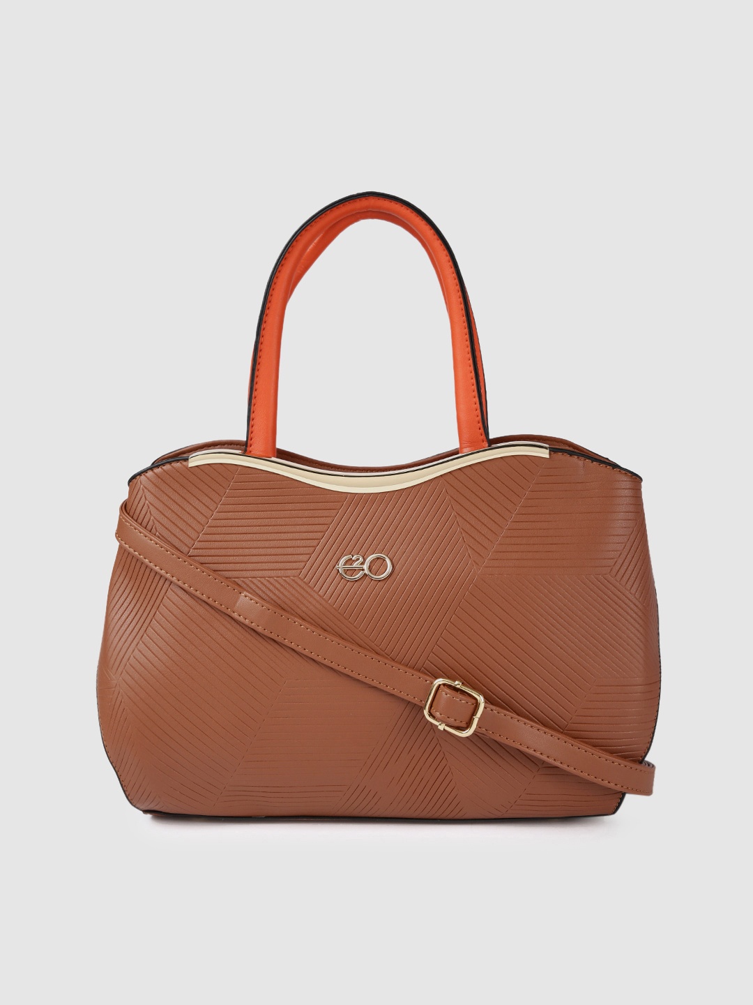 

E2O Brown Solid Satchel