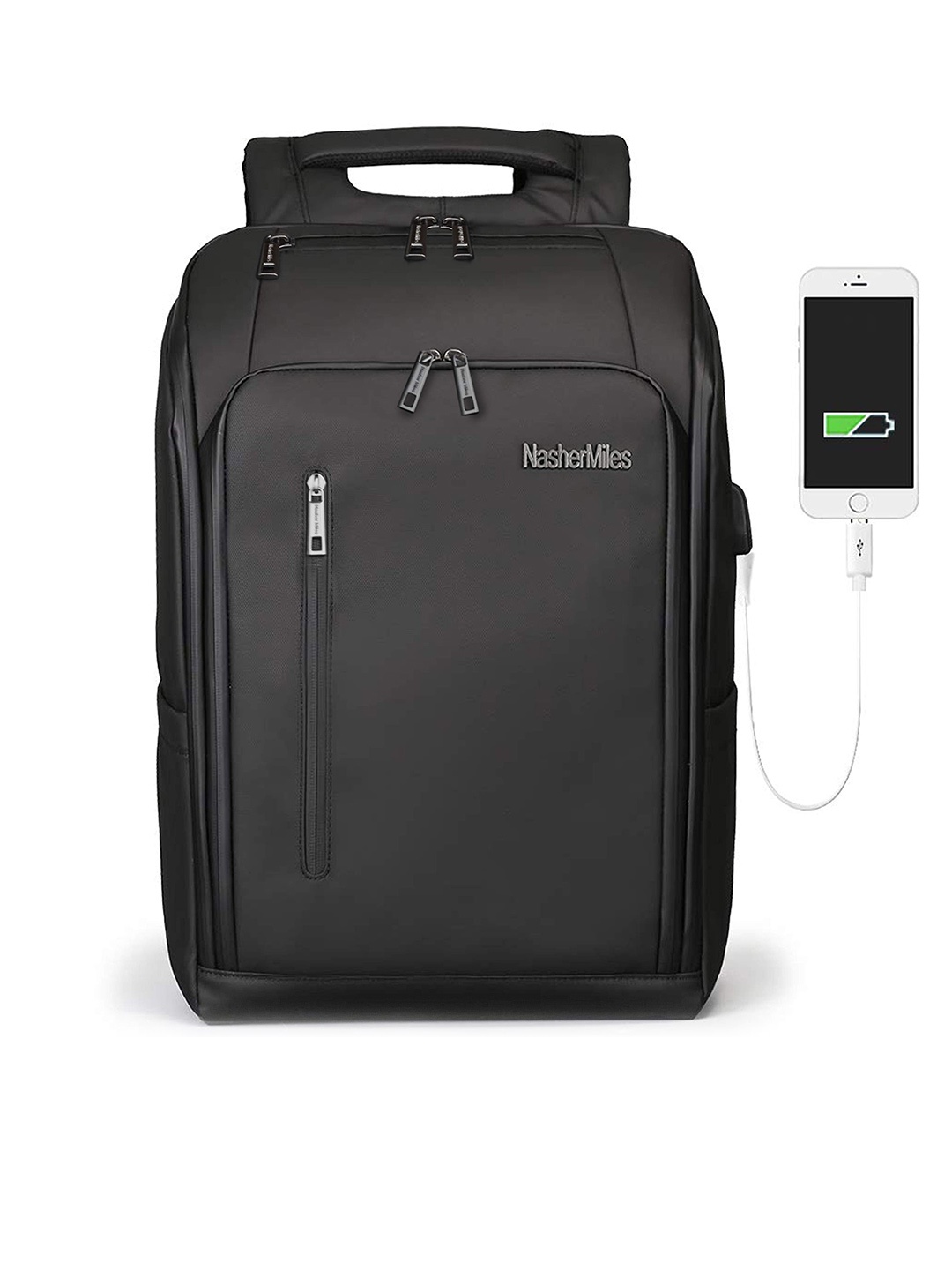 

Nasher Miles Unisex Black Solid Laptop Backpack