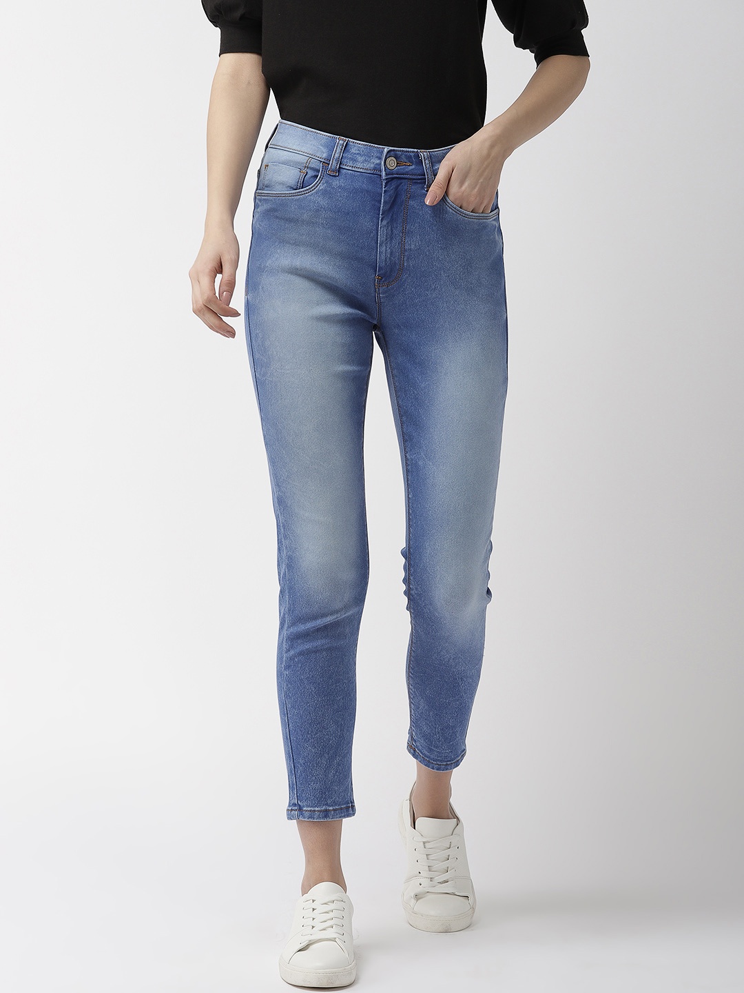 

Flying Machine Women Blue Veronica Skinny Fit High-Rise Clean Look Stretchable Jeans