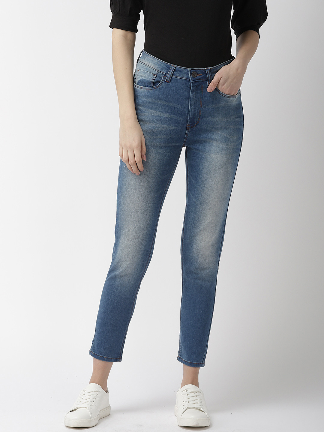 

Flying Machine Women Blue Veronica Skinny Fit High-Rise Clean Look Jeans