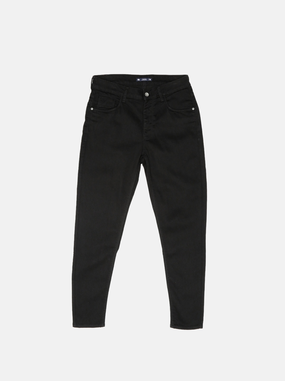 

Flying Machine Women Black Skinny Fit Mid-Rise Clean Look Jeans