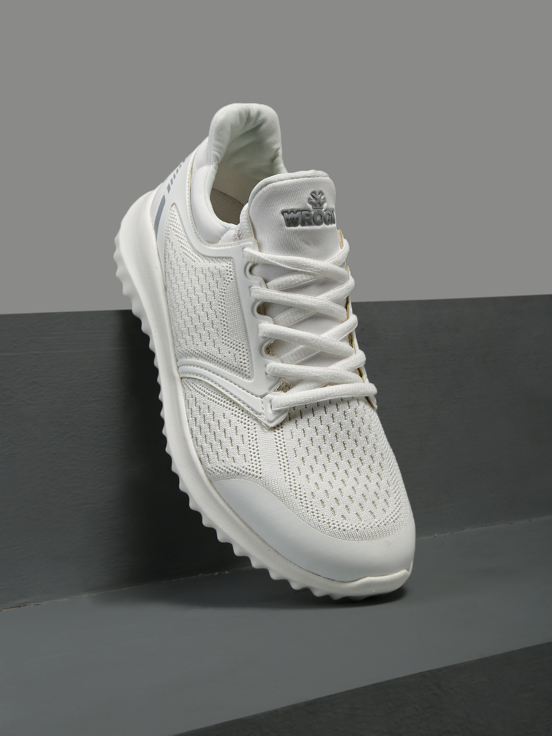 

WROGN Men White Textured Sneakers