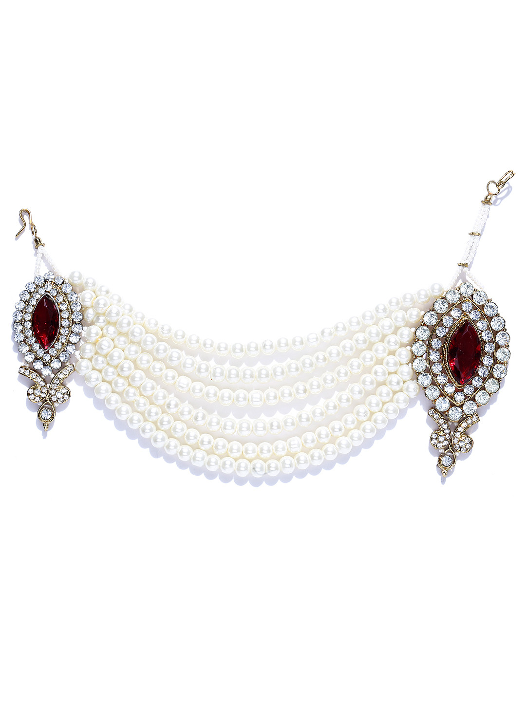 

Zaveri Pearls Off-White Beaded Passa